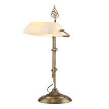 Avonni ML-9063-White E27 Metal Cam Beyaz Boyalı 30x20cm Masa Lambası