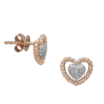 Ariş EDF02628-0001 Pırlanta Kalp Küpe