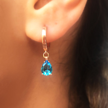 Azuris EMNK1061 Zirkon Damla Küpe