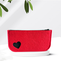 KeçeLove Kalp Desenli Cüzdan