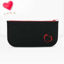 KeçeLove Kalp Desenli Cüzdan