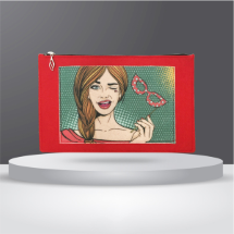 KeçeLove Kırmızı Portföy Çantası