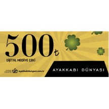 Ayakkabı Dünyası 500 TL Dijital Hediye Çeki