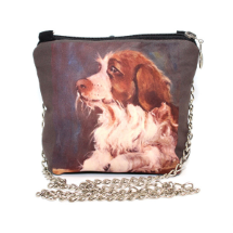 Farilya Tasarım FR0412 Köpek Baskılı Kare Zincirli Çanta