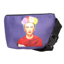 Farilya Tasarım FR0511 Mor Frida Baskılı Bel Çantası