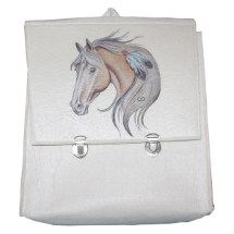 Farilya Tasarım FR099 At Baskılı Keçe Sırt Çantası