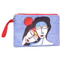 Farilya Tasarım FR0617 Buda Kızlar Baskılı Kot Clutch