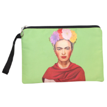 Farilya Tasarım FR0624 Yeşil Frida Baskılı Clutch