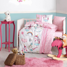 Cotton Box Unicorn Pembe Bebek Nevresim Takımı