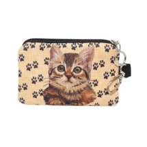 Farilya Tasarım FR1027 Tekir Kedi Sarı Baskılı Cüzdan