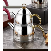 Polo Shef 103ZAÇ Zümrüt  Mega Boy Çelik Çaydanlık