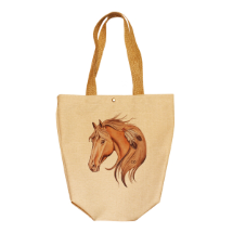 Farilya Tasarım FR014 At Baskılı Keten  Plaj Çantası