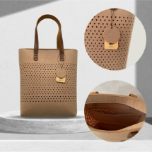 KeçeLove Bej Keçe Çanta