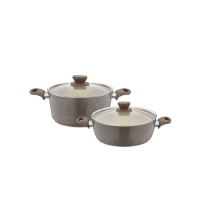 Polo Shef PDB2426 2'li Granit Ezme Tencere Set