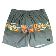 Quiksilver Word Block 17" 108479 Camo Thyme S121  Deniz Şortu