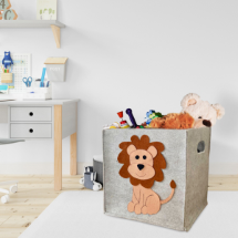 KeçeLove Aslan Figürlü Keçe Organizer Sepet