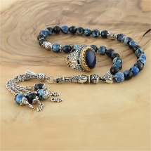 Rachon Silver 925k Erkek Yüzük Tesbih Set