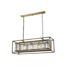 Avonni AV-60029-4EY E27 Eskitme Kaplama Metal Kristal Modern Avize