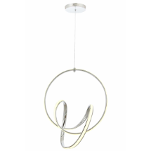 Avonni AV-5260-KB Krom Kaplama LED Metal Silikon Modern Avize