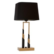 Avonni ML-9125-1BSA Eskitme E27 Boyalı Metal Kumaş Masa Lambası
