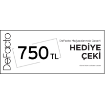 Defacto 750 TL Mağaza Dijital Hediye Çeki
