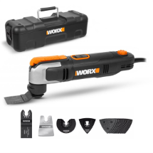 Worx WX686 Profesyonel Çok Amaçlı Devir Ayarlı Kesme Raspalama ve Zımpara+19 adet Aksesuar