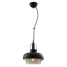 Avonni AV-5064-1BSY E27 Metal Cam Siyah Boyalı 25cm Modern Avize