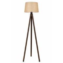 Avonni LM-65214-1E E27 Ahşap Kumaş Eskitme Kaplama 40cm Lambader