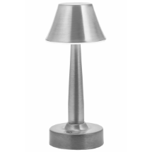 Avonni ML-64006-N Led Metal Pleksi Nikel Kaplama 11cm Taşınabilir Masa Lambası