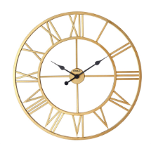 Noble Life N00559 Gold Renk Metal 76CM Duvar Saati