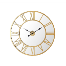 Noble Life N00562 Gold Ferforjeli Aynalı 76CM Duvar Saati