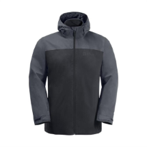 Jack Wolfskin 134440 Taubenberg 3IN1  Phantom  Erkek Su Geçirmez Outdoor Mont