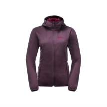 Jack Wolfskin 136434 Windhain Hoody W Grapevine  Kadın Softshell Ceket