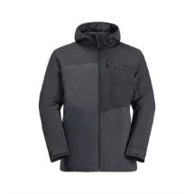 Jack Wolfskin 134478 Feldberg 3IN1 JKT M Ebony  Su Geçirmez Outdoor Mont