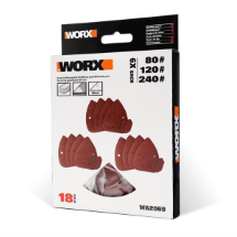 Worx WA2069 18li Universal Mouse Zımpara Kâğıdı Seti