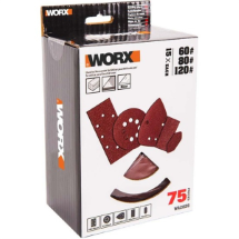 Worx WA2028 75 Adet Cırtlı Zımpara Kâğıdı Seti