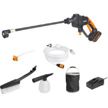 Worx WG620E.2 Li-Ion 24 Bar Basınçlı Yıkama Tabancası + 4 Parça Yıkama Seti