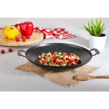 Noble Life N15802 Döküm Granit 34 Cm Sac Kavurma ve Gözleme Tavası