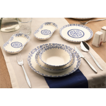 Noble Life N25003 Blue Dream 27 Parça 6 Kişilik Porselen Yemek Takımı