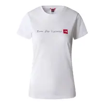 The North Face W S/S NeverStopExploring Tee-EU NF00A6PRFN41 Kadın Beyaz  T-Shirt