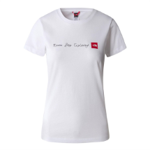 The North Face W S/S NeverStopExploring Tee-EU NF00A6PRFN41 Kadın Beyaz  T-Shirt
