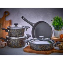 Polo Chef GE07TSS Granit 7 Parça  Tava Tencere Seti