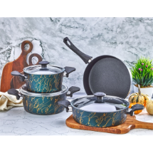 Polo Chef GE07TSY Granit 7 Parça  Tava Tencere Seti