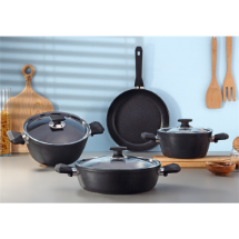 Polo Chef GAR07TSB Granit 7 Parça  Tava Tencere Seti
