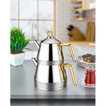 Polo Chef 103VEG Aile Boy  Çelik Çaydanlık 