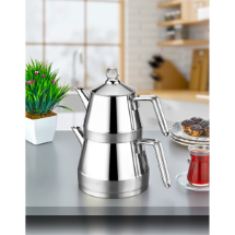 Polo Chef 103VES Aile Boy  Çelik Çaydanlık 