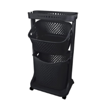 Cosiness CS4801 İki Katlı Tekerlekli  Sebzelik & Meyvelik Organizer