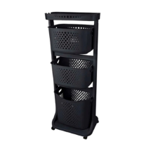 Cosiness CS5001 Üç Katlı Tekerlekli  Sebzelik & Meyvelik Organizer