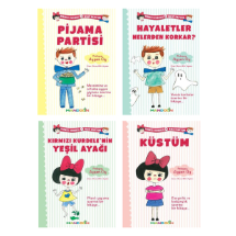 Mandolin Kırmızı Kurdale Mavi Papyon Kitap Seti