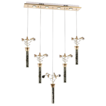 Avonni AV-1753-5SY Sarı Kaplama Modern Avize